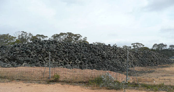Where do your old motorcycle tyres go?